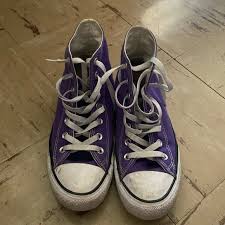 Converse | Shoes | High Top Converse Purple Good Shape As ...