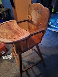 antique wooden baby high chair | eBay
