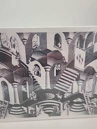 VINTAGE MC ESCHER MOSAIC JIGSAW PUZZLE CONCAVE AND CONVEX ...