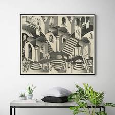 Convex and Concave-maurits Cornelis Escher,home Decor,modern ...