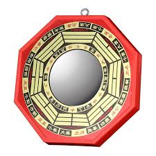 Bagua Convex Mirror - Red – Pearl River Mart