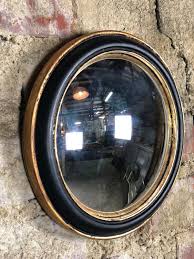 Round Mirror "new" Black and Old-fashioned Golden Patina With Witch's Eye Diam. 23 Cm - Etsy Ireland