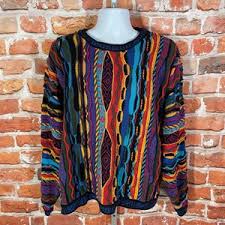 Vintage Multicolor Croft & Barrow Coogi Style Textured Sweater Sz 2XL Cosby 90s Chunky Funky - Etsy