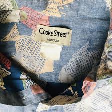 Cooke Street Honolulu Blue Tropical Fish Mens Hawaiian Shirt ...