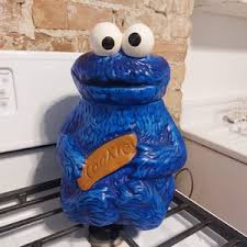 Vintage Cookie Monster Cookie Jar Muppets Inc 970 - Etsy Denmark