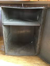 ANTIQUE METAL CAKE BOX Vintage Counter Safe Latching Tin ...