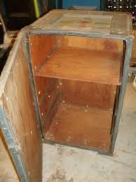 Military Medical Box Large Wood Box Crate Table Vintage Red ...