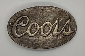 Vintage Coors Logo Belt Buckle | eBay