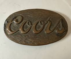 Vintage 70's Coors Brewing Company Advertising Belt Buckle ...