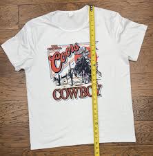 THE ORIGINAL COORS BEER COWBOY WOMEN'S SCOOP T SHIRT RETRO ...