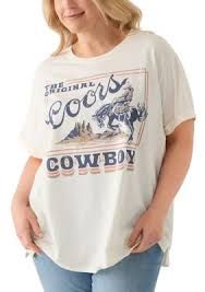 Hybrid Promotions Plus Size Original Coors Cowboy Graphic T ...