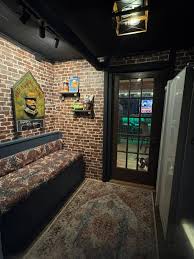 Mudroom Transformation into Pub Room Entrance