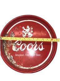 Vintage Red Metal Coors Serving Tray America's Fine Light ...