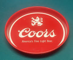 Vintage Coors Beer Tray Color Red Size 13x13in Americas Fine ...
