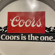 Vintage 1985 Coors Beer "Coors is the One" 13" Metal Serving ...