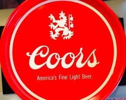 Vintage Original 13 Inch Coors Beer Tray in Excellent ...