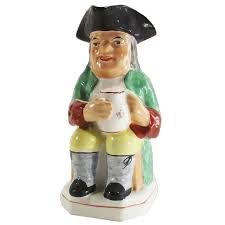 Antique 19th Century Toby Large Green Coat Black Hat - Pipe ...