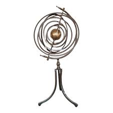 1900 "Copernican" Steel & Brass Armillary Sphere Globe | Chairish