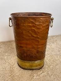 Hammered brass and copper umbrella stand 1960s Italian For ...