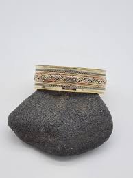 Large Copper Brass Bracelet, Celtic Bangle, 3 Metal Cuff Bracelet Bangle, Ethnic Nepalese Jewelry, Men's Accessories, Man Gift - Etsy