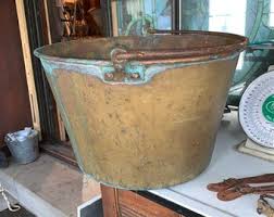 Very Large, Heavy Gauge Copper Pot With Handle ...