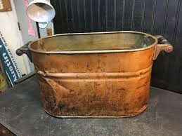 Antique Revere Copper Kettle Boiler No Lid Wash Tub Canning ...