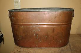 Antique Vintage c.1900 Copper Boiler Ham Cooker Wash Tub ...