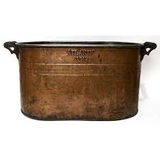 Antique Atlantic Copper 15 Gallon Boiler With Lid - Planter | Chairish