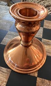 Vintage Brilliant Copper Candlestick Holder 3.75" | eBay