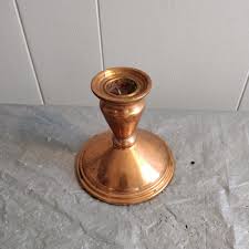 Vintage Console Candlesticks Copper Candlestick Holder - Etsy