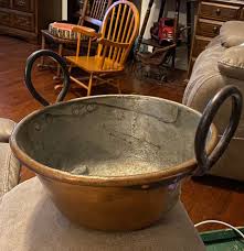 Vintage 1800's??? 10” X 4 1/2” Copper Cooking Pot With 3” Loop Handles Riveted to the Pot With 4 Rivets per Handle!! - Etsy Australia