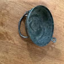 Vintage Middle Eastern Damascus Ware Bowl With Cup Silver Islamic Script Info Copper and Brass | Chairish