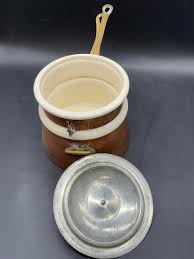 Sold at Auction: WALDOW BROOKLYN NY Copper & Ceramic Cookware