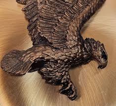 Copper Sheet Plaque 3D Eagle Wall Hanging Art Decor | eBay