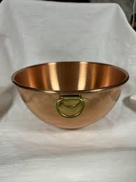 Copper Bowl with rounded bottom, 8" Diameter and 4" depth | eBay
