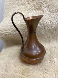 Vintage Copper and Brass Ewer Fantastic Condition - Etsy