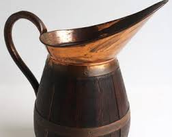 Big Massive XL Antique French Red Copper and Oak Pitcher, Wine Jug Large French Umbrella Holder Stick Stand 1900 - Etsy