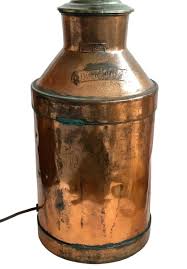 Antique Copper Milk Jug Table Lamp Massachusetts Hew Co ...