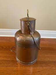Vintage Brass and Copper Dutch Bucket / Vintage Jug Made in ...