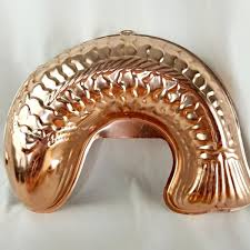 Lot of 3 Vintage Copper Jello Molds Wall Decor 12" and 12.75 ...