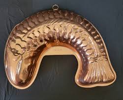 Vintage ~ Copper Tone /Aluminum Fish Shaped~ Jello/Cake Mold ...