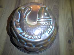 Antique Victorian Copper Cake Pan Mould / Mold Rare Form Fluted Fish Topped Form- Functional Decor Item for Wall - 8.5" Diam. 4" Deep - Etsy