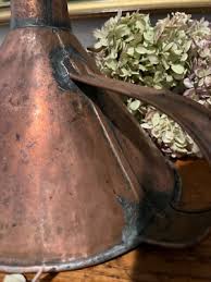 Large Antique Solid Copper Funnel Soldered Seams, Moonshine, Farm Brewing | eBay