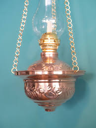 Handmade Copper Oil Lamp With Chain, Copper Hanging ...