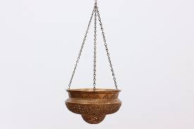 Copper Vintage Hanging Planter, Light or Incense Burner