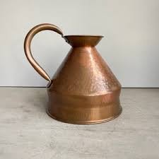 Vintage Copper Harvest Jug, Peerage, Water Pitcher Vase ...