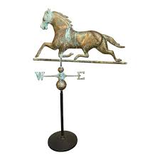 Early 20th Century Copper Horse Weathervane | Chairish