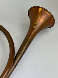 Vintage Copper French Horn/ Hunting Horn w/ Brass Fittings ...