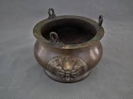 Antique 17th- 18th Century Chinese Qing Dynasty Bronze Hanging Censer Incense Bu | 101antiques