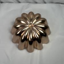 VINTAGE COPPER JELLO MOLD - ROUND WITH STAR PATTERN - 3-1/2 CUPS | eBay